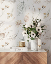 Modern Botanical Wallpaper